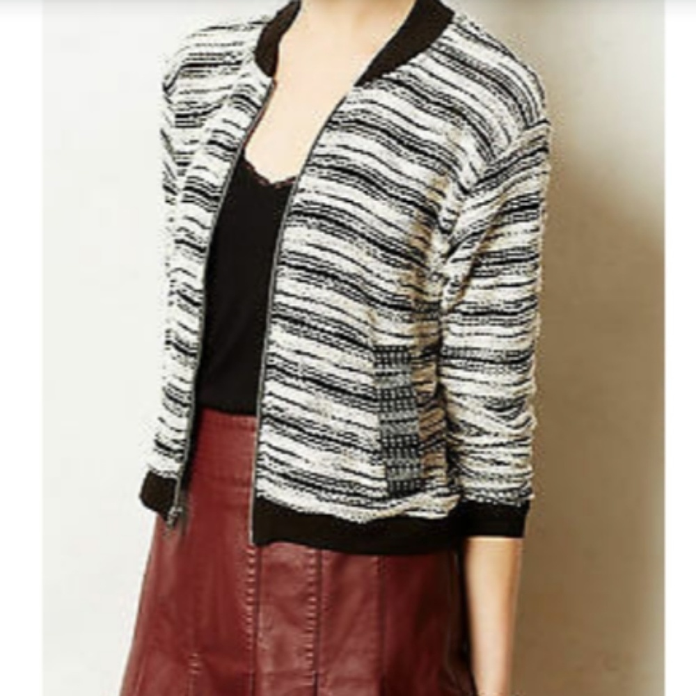 Dolan Anthro Brindlestitch Bomber Sweater